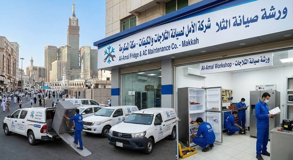 شركة صيانة ثلاجات مكة توفر لك شغل نظيف وضمان -الامل